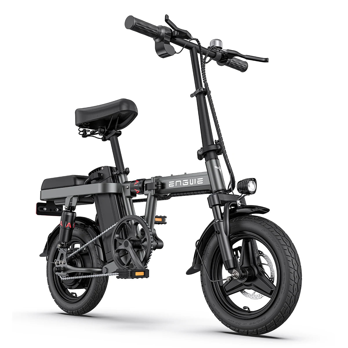 [UK DIRECT]  T14 10Ah 48V 250W 14Inch Folding Electric Bike 25Km/H Max Speed 35-80Km Mileage Range E Bike for City Road